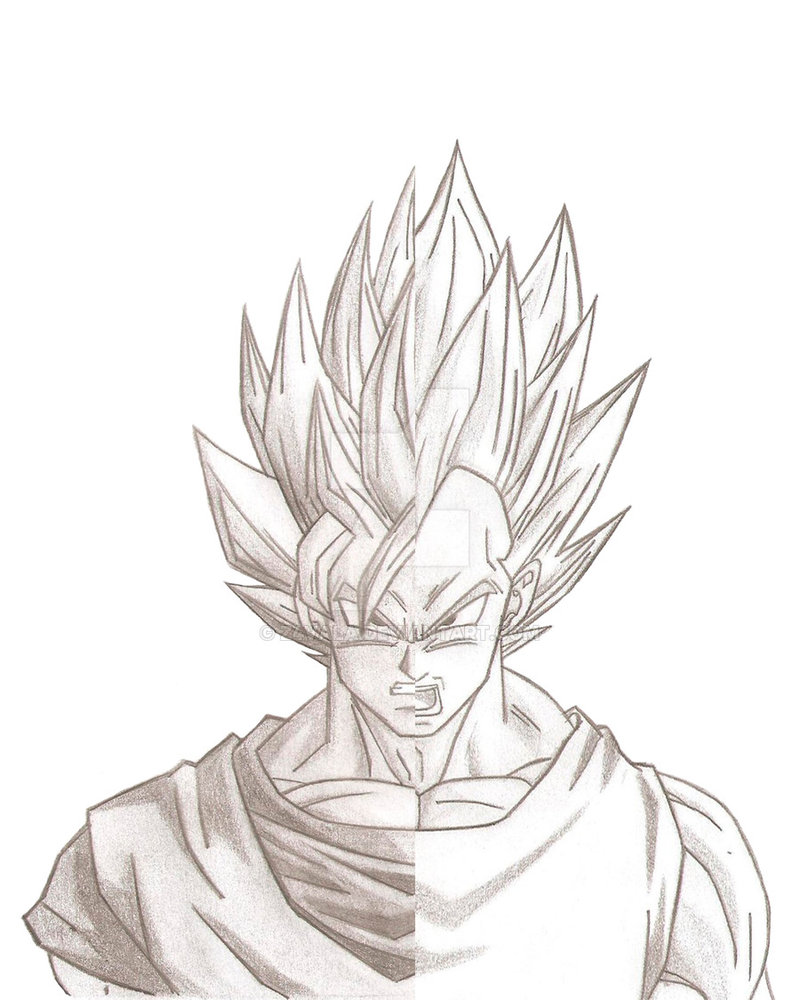 800x1000 Goku O Vegeta - Goku And Vegeta Drawing