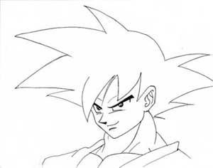 300x236 How To Draw Goku - Goku Drawing