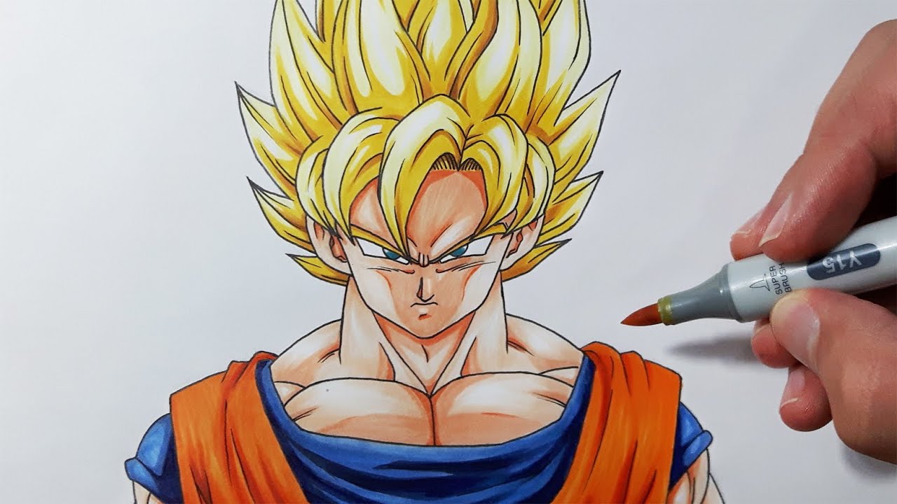 1280x720 How To Draw Goku Super Saiyan - Goku Drawing