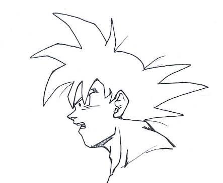 443x365 How To Draw Easy Goku Apk - Goku Drawing Easy