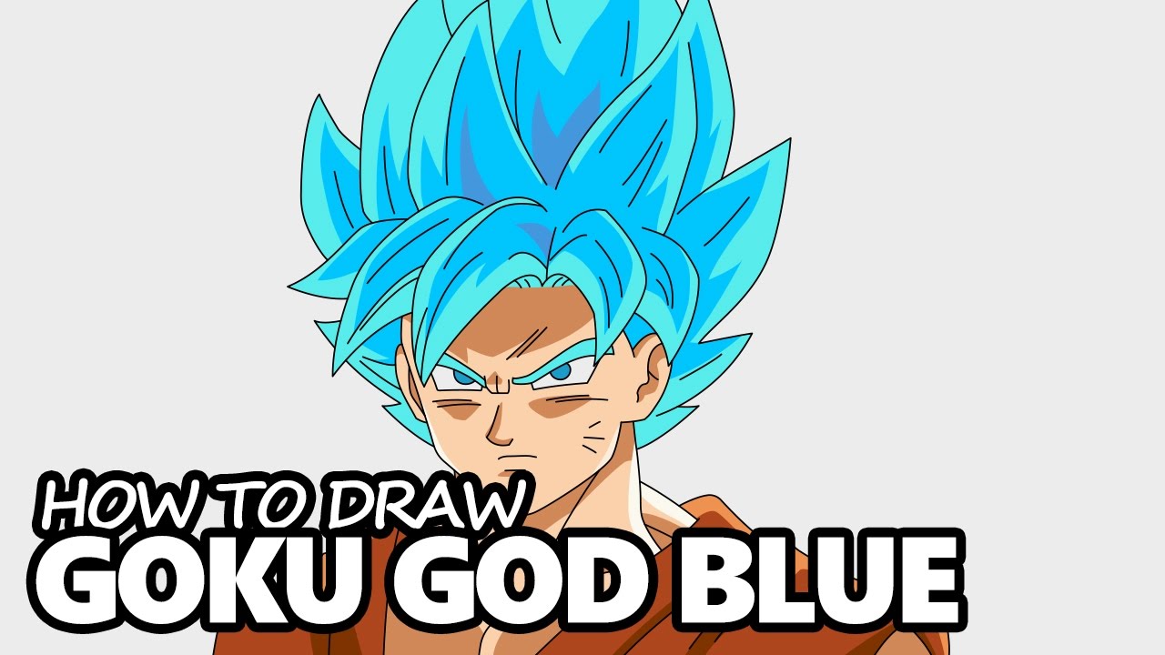 1280x720 How To Draw Goku Super Saiyan Blue - Goku Drawing Step By Step
