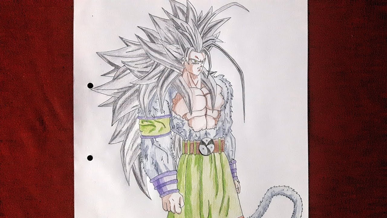 1280x720 drawing goku super saiyan - Goku Drawing Super Saiyan 5