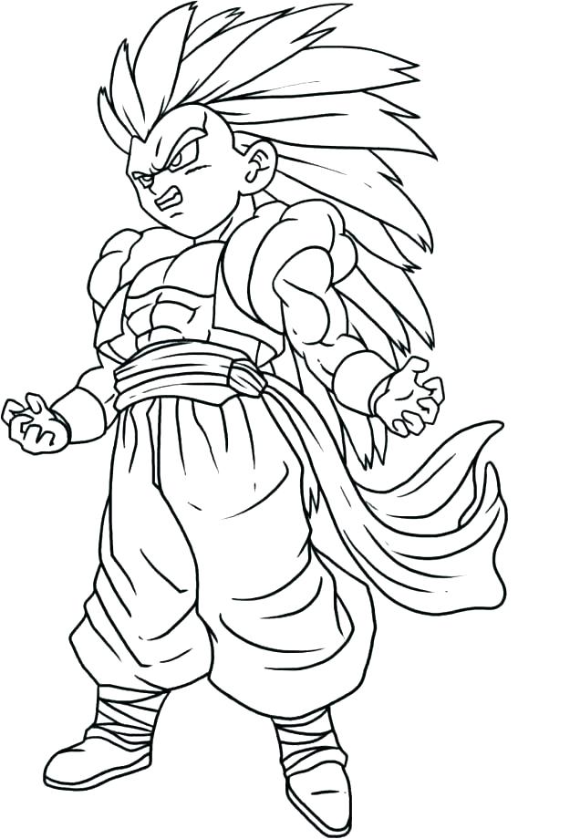 625x920 goku super saiyan coloring pages dragon ball z printable saiya - Goku Drawing Super Saiyan 5