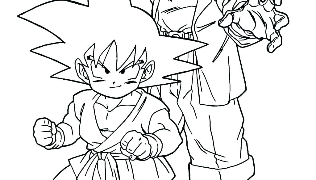 1024x583 coloring pages goku super saiyan dragon ball z of colori god - Goku Drawing Super Saiyan 5
