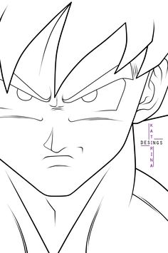 236x355 how to draw vegeta easy dragonball z gt in dragon ball - Goku Face Drawing