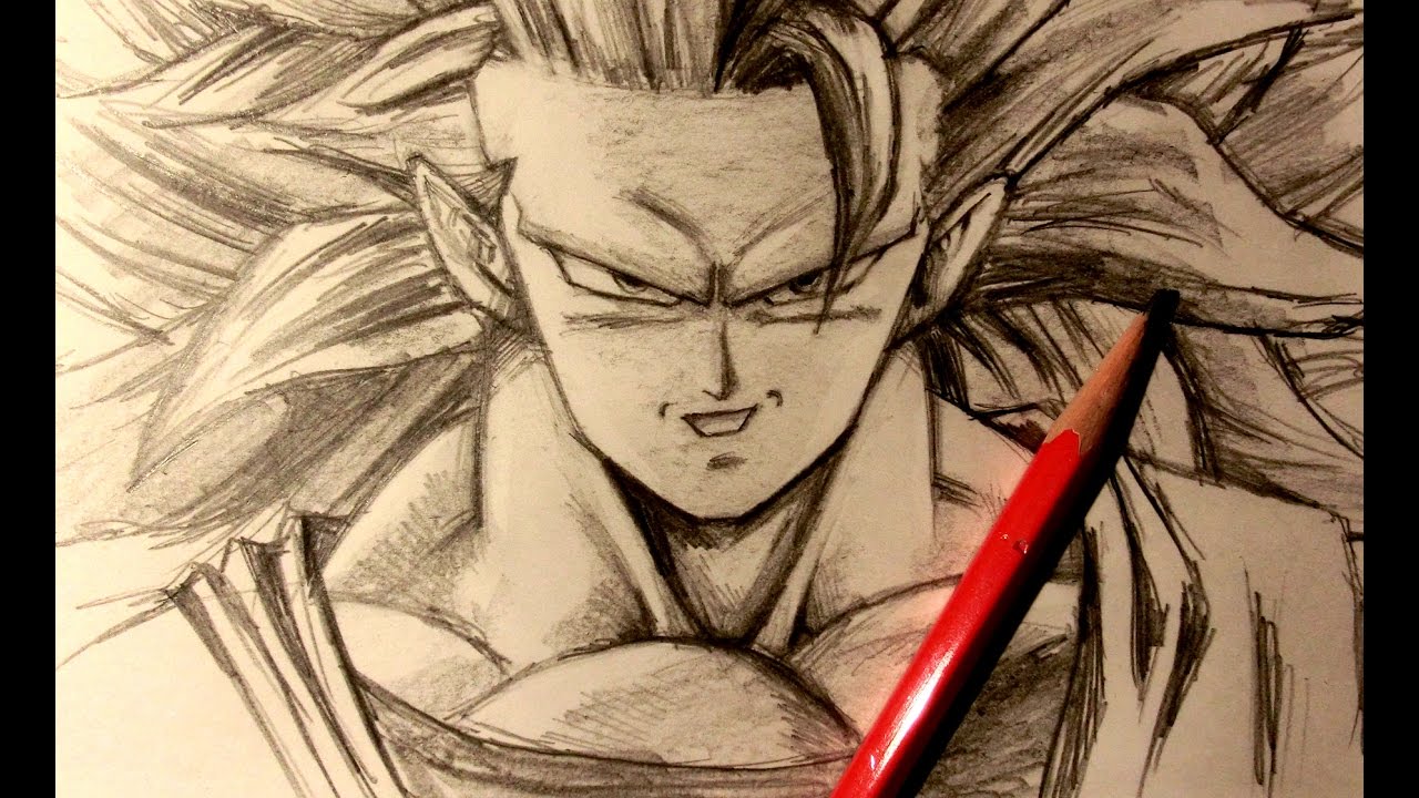 Goku Face Drawing At Explore Collection Of Goku