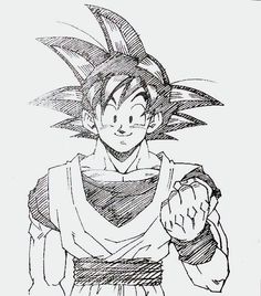 236x268 Goku Drawings Pencil Pic Drawing And Coloring For Kids - Goku Pencil Drawing