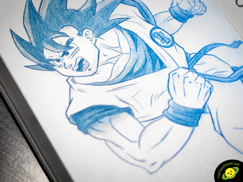 800x600 Remembering Chilhood - Goku Pencil Drawing