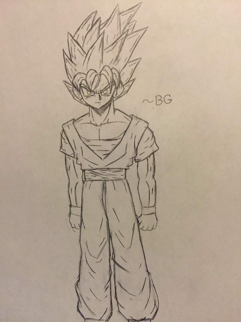 768x1024 super saiyan goku pencil drawing dragonballz amino - Goku Pencil Drawing