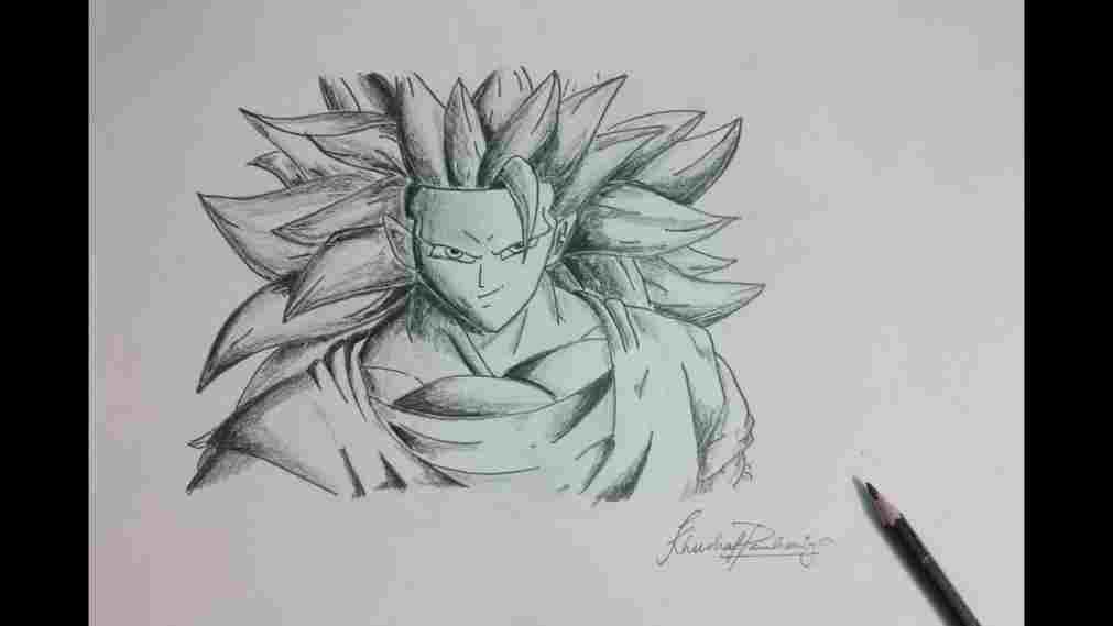 1011x569 Pencil Sketch Of Goku Black - Goku Sketch Drawing