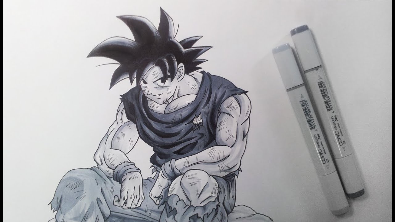 1280x720 Drawing Goku - Goku Sketch Drawing