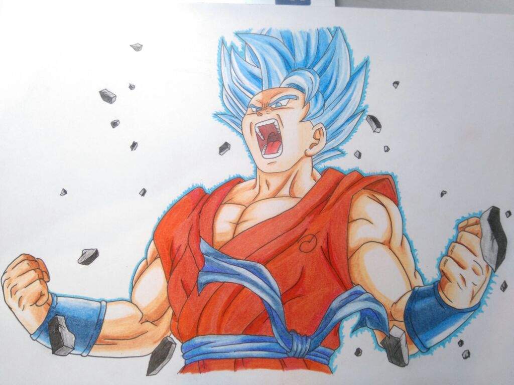 Goku Ssgss Drawing At Paintingvalley Com Explore Collection Of