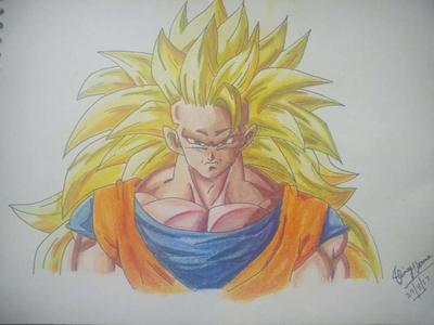 400x300 Goku Ssj - Goku Ssj Drawing