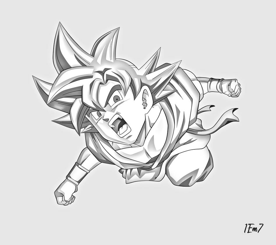 Goku Ssj Drawing At Paintingvalley Com Explore Collection Of Goku Ssj