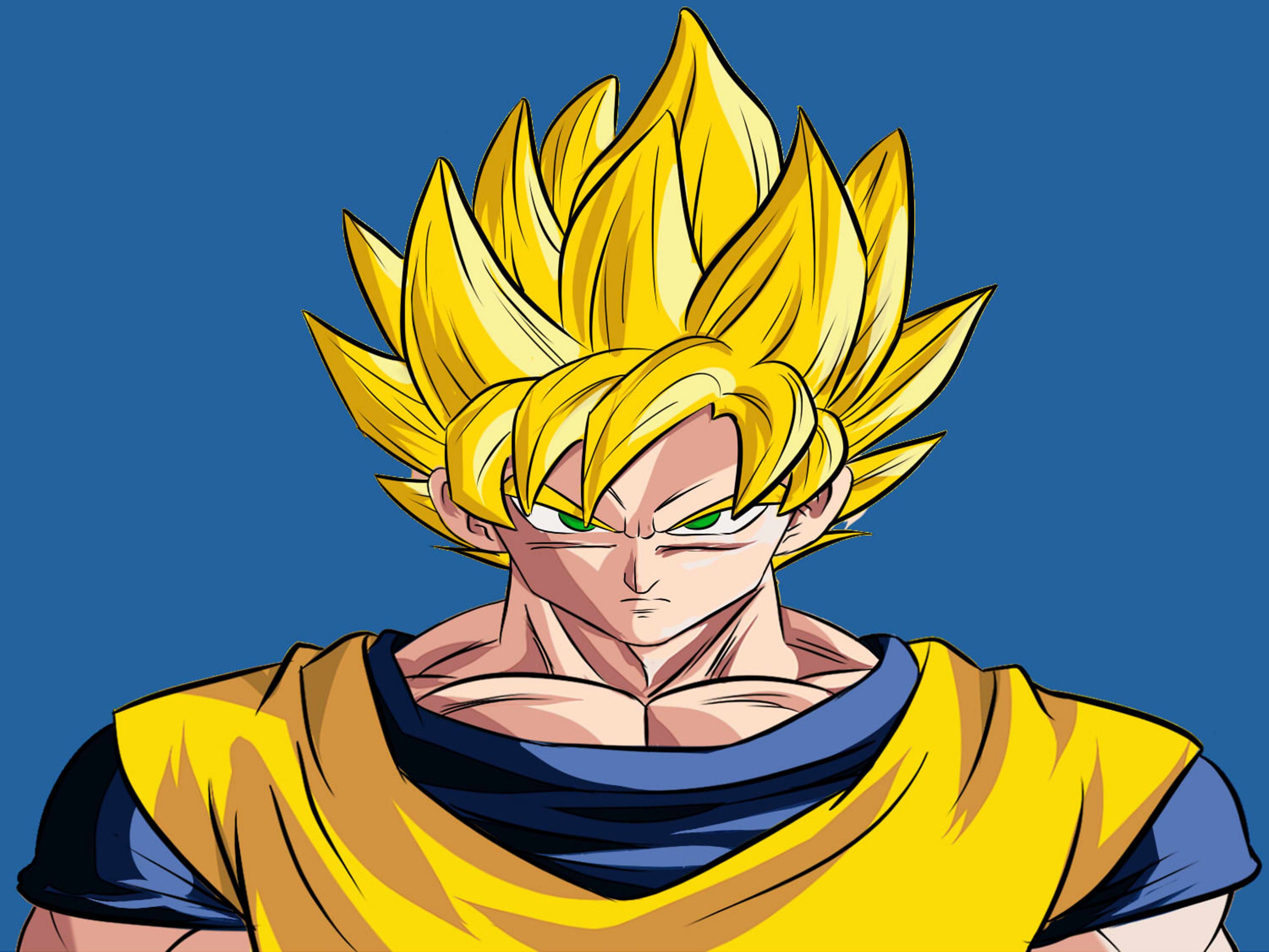 3210x2408 How To Draw Goku - Goku Ssj Drawing