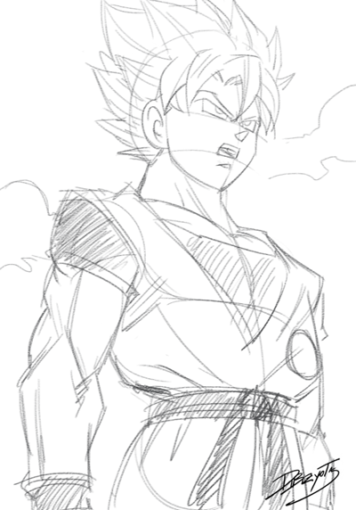 400x572 image result for goku ssj sketch art ideas dragon ball, goku - Goku Ssj Drawing