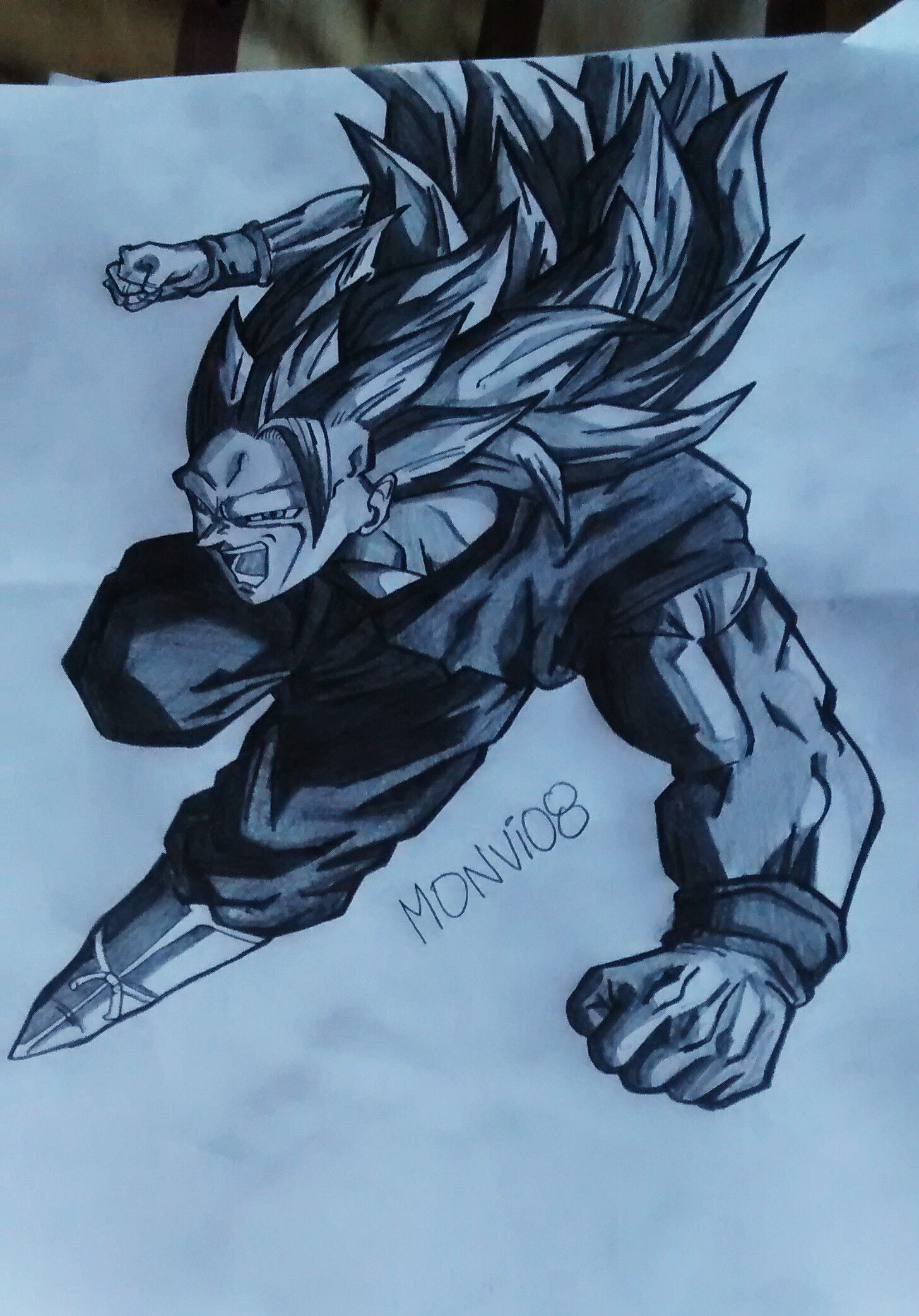 1456x2084 Let's Draw Goku Ssj Steemit - Goku Ssj Drawing