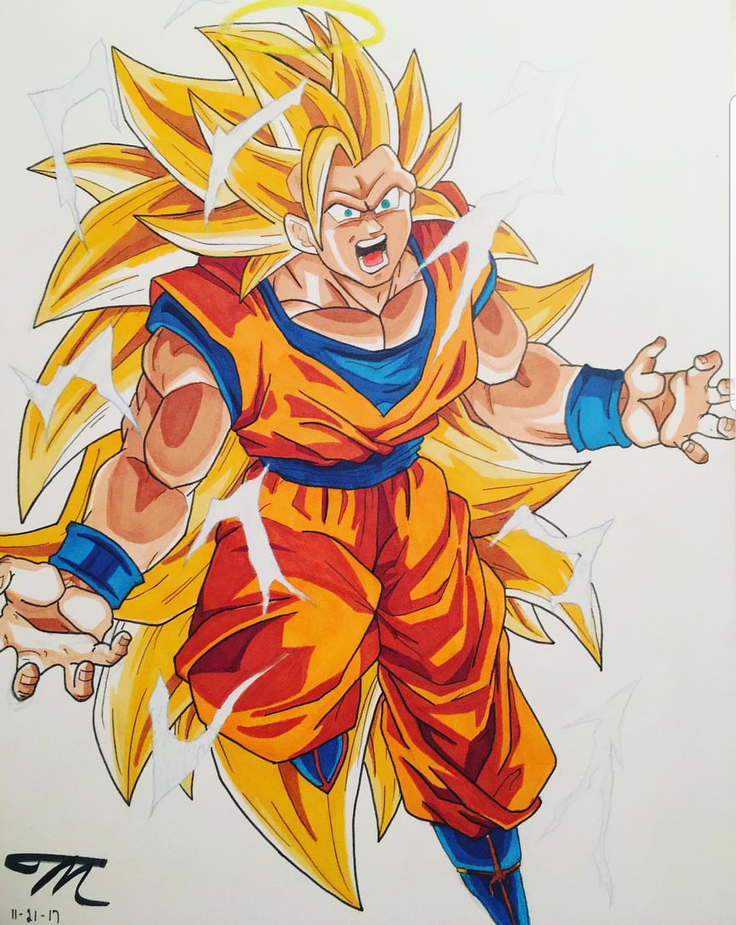  Dessin  De Goku  Ssj3 