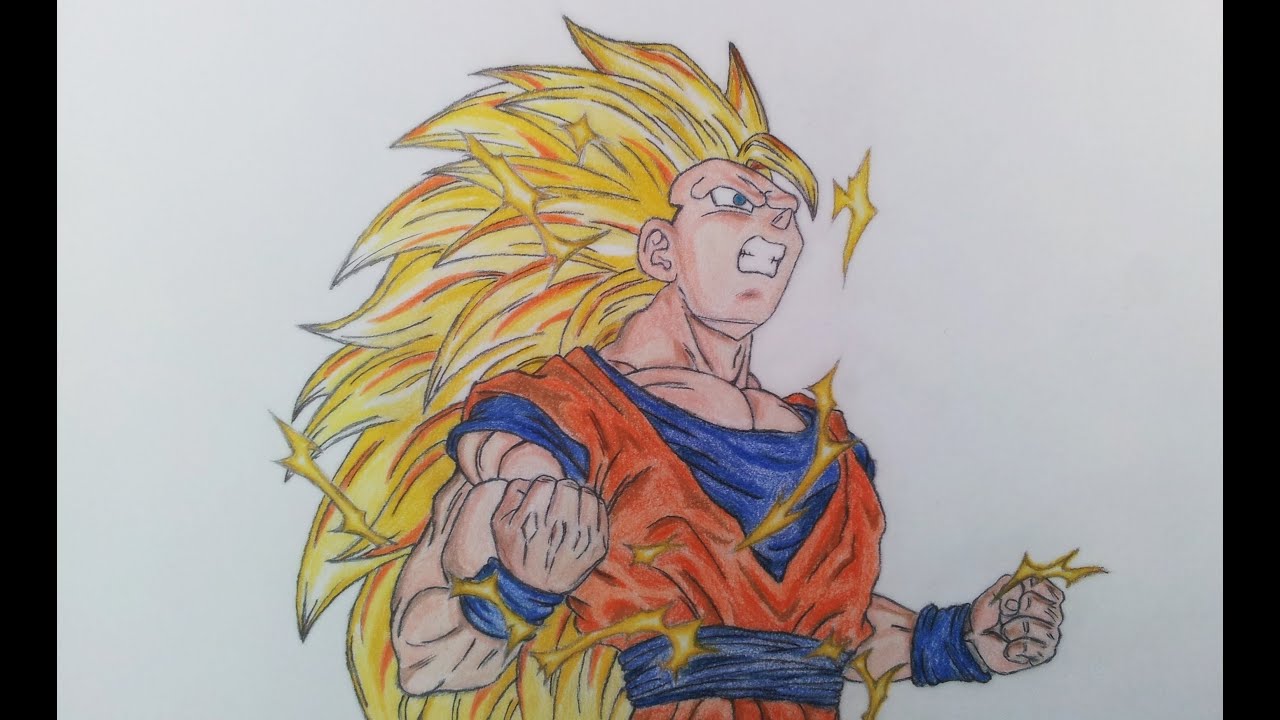 1280x720 Drawing Goku - Goku Ssj Drawing
