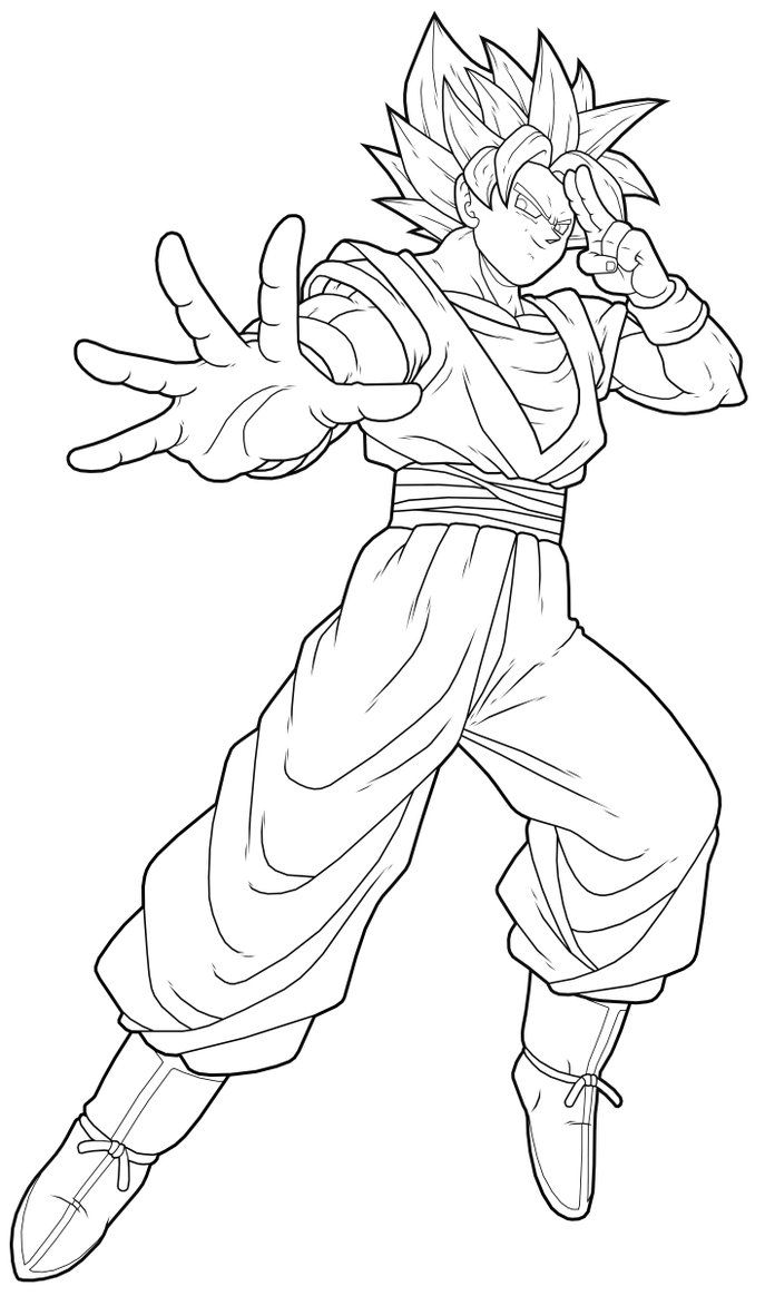 687x1164 Goku Drawings Goku - Goku Ssj2 Drawing