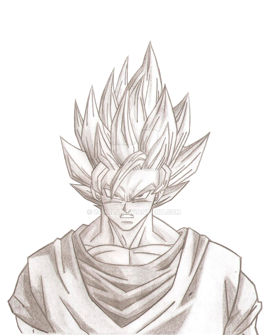 900x1125 Goku - Goku Ssj2 Drawing