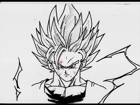 480x360 How To Draw Goku Super Saiyan - Goku Ssj2 Drawing