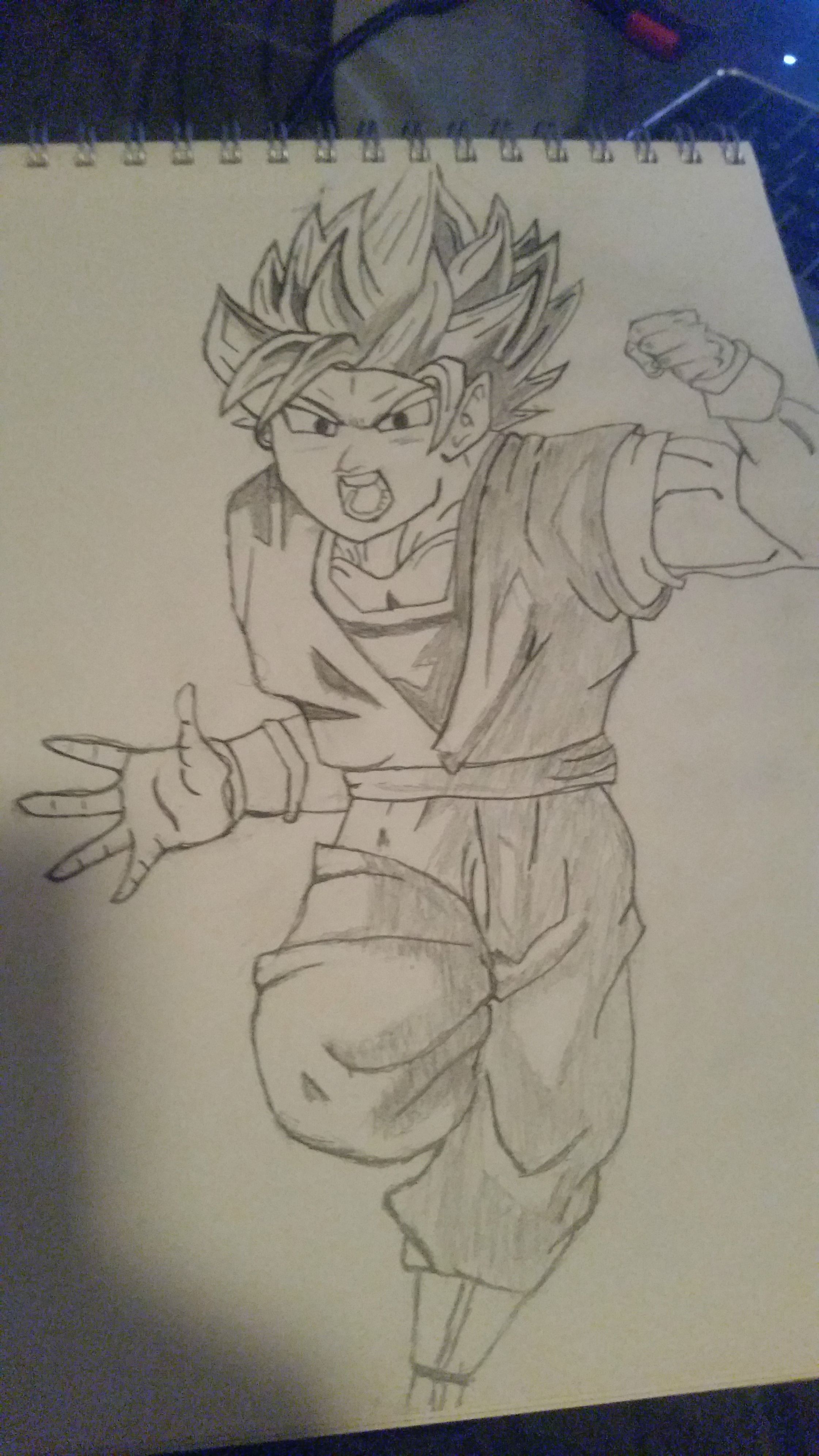 2241x3984 Phy Goku Drawing - Goku Ssj2 Drawing