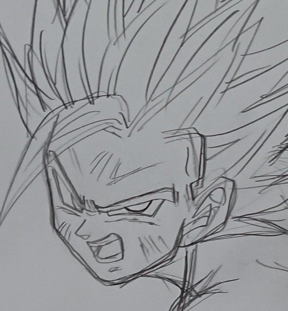Goku SSJ2 Drawing