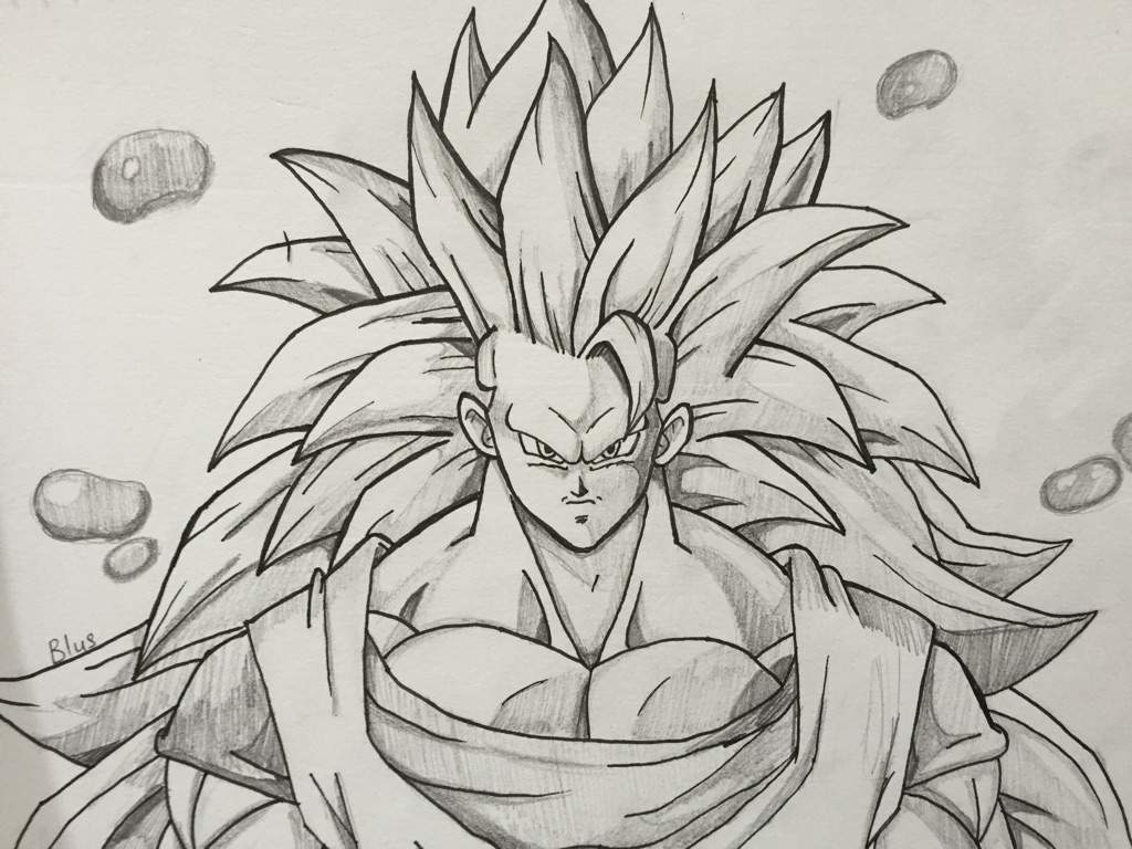 1024x768 Goku Dragonballz Amino - Goku Ssj3 Drawing