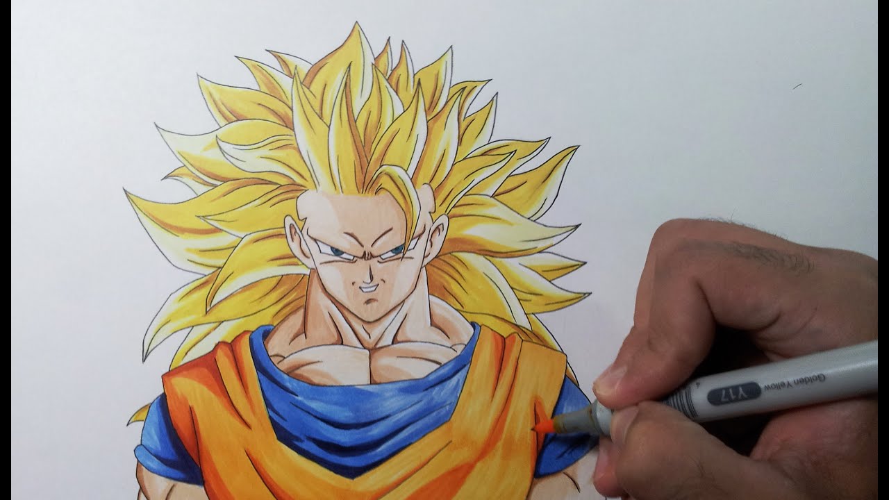 Goku Ssj3 Drawing At Paintingvalley Com Explore Collection Of