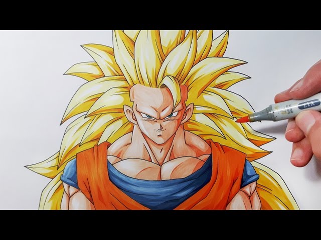 640x480 How To Draw Goku Super Saiyan - Goku Super Saiyan 3 Drawing