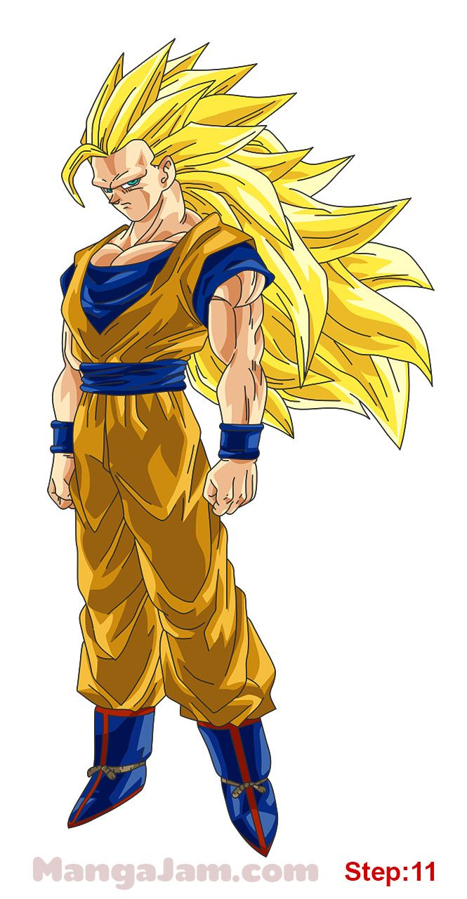 665x1280 how to draw super saiyan from dragon ball step dragon ball - Goku Super Saiyan 3 Drawing