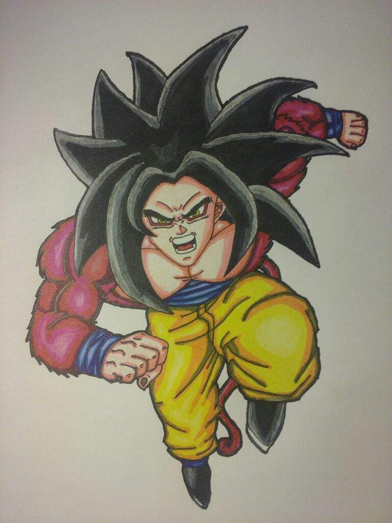 Goku Super Saiyan 4 Drawing At Paintingvalley Com Explore