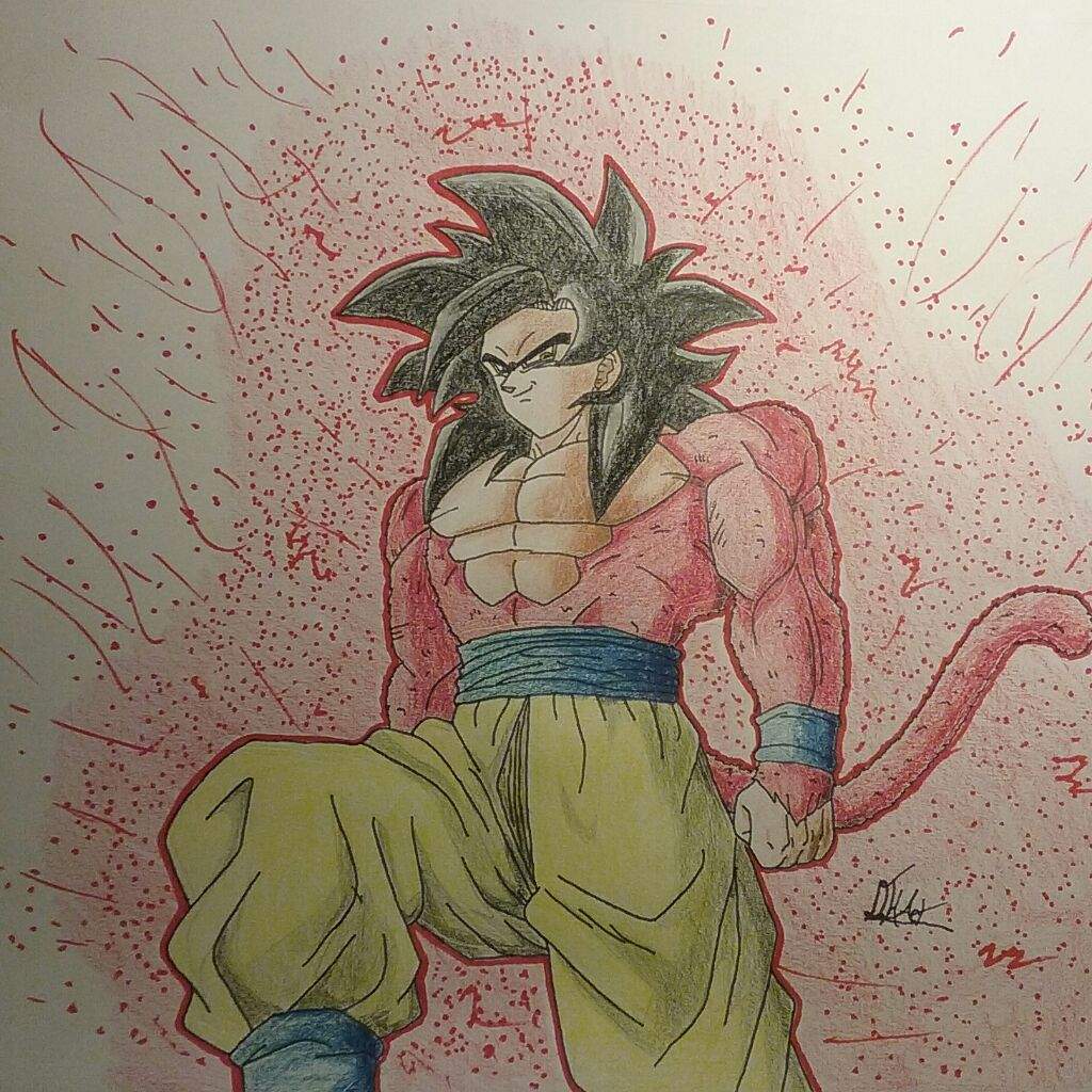 Goku Super Saiyan 4 Drawing At Paintingvalley Com Explore