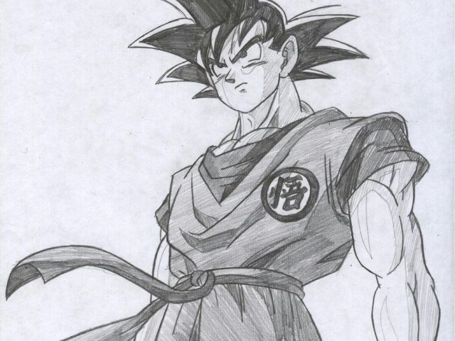 640x480 goku super saiyan drawings easy goku drawings pencil pic - Goku Super Saiyan 4 Drawing