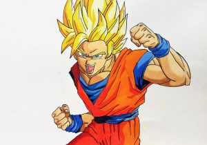 Goku Super Saiyan Drawing at PaintingValley.com | Explore collection of ...