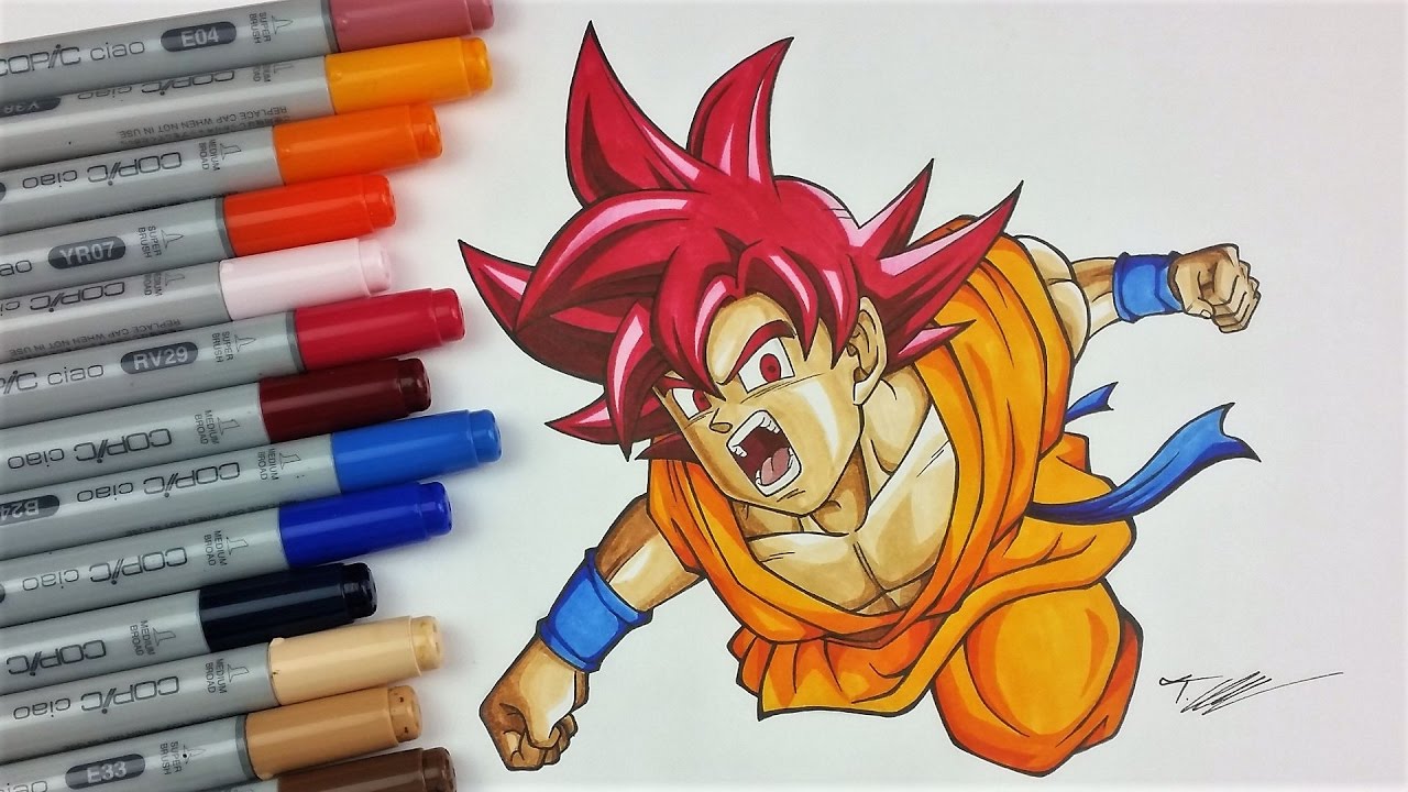 Goku Super Saiyan God Drawing At PaintingValley Com Explore Collection Of Goku Super Saiyan