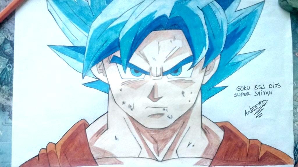 1024x576 how to draw goku super saiyan god as well as how to draw super god - Goku Super Saiyan God Drawing