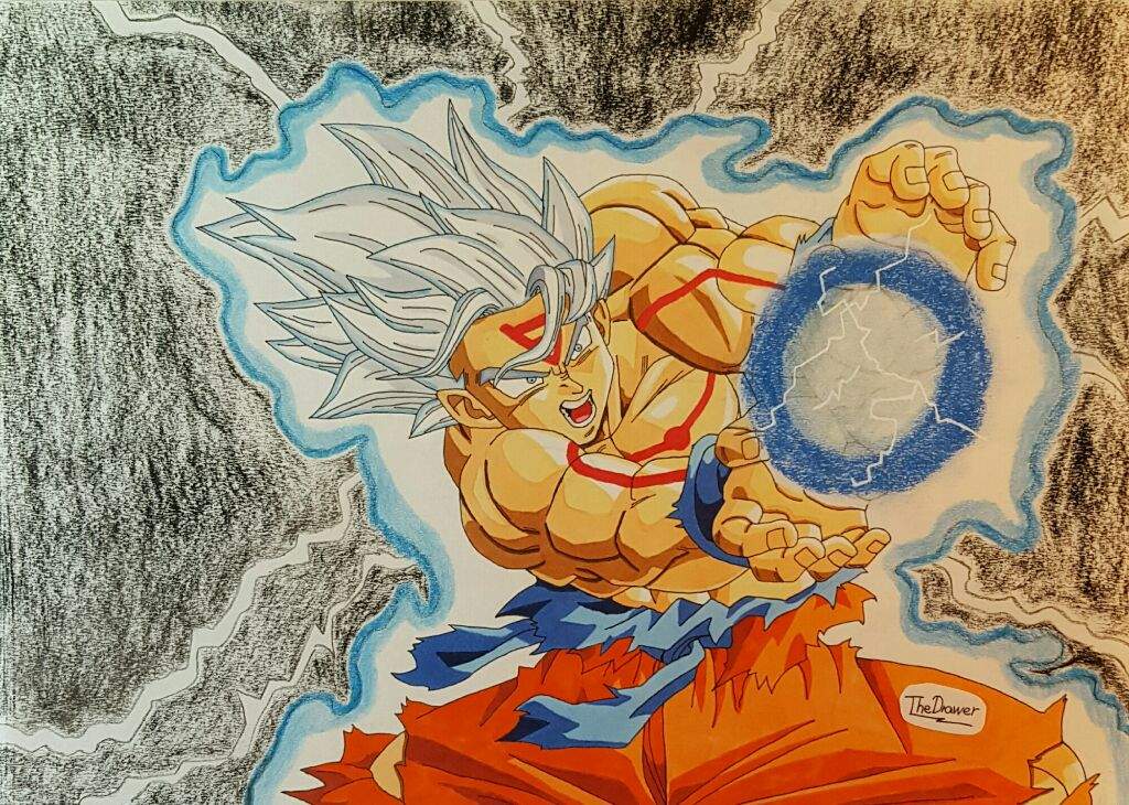 1024x730 Omni Super Saiyan God Goku Drawing!! Dragonballz Amino - Goku Super Saiyan God Drawing