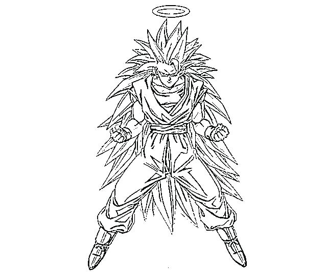 640x533 Super Saiyan God Goku Coloring Pages Dragon Ball Z Colorin - Goku Super Saiyan God Drawing