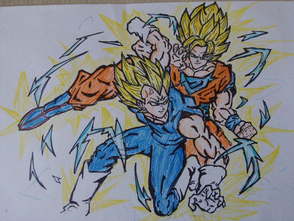 1024x768 Legendary Battle Goku Vs Vegeta Dragonballz Amino - Goku Vs Vegeta Drawing