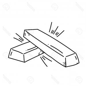 300x300 stock illustration cartoon image of gold bars - Gold Bar Drawing