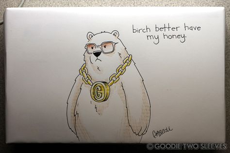 474x316 I Wanted To See If You Could Draw A Bear Wearing A Fat Gold Chain - Gold Chain Drawing