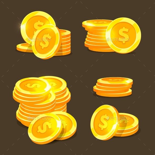 590x590 gold coins vector icons gold - Gold Coin Drawing