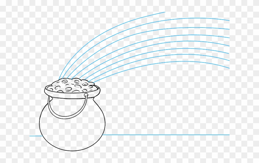 880x556 How To Draw Pot Of Gold - Gold Drawing
