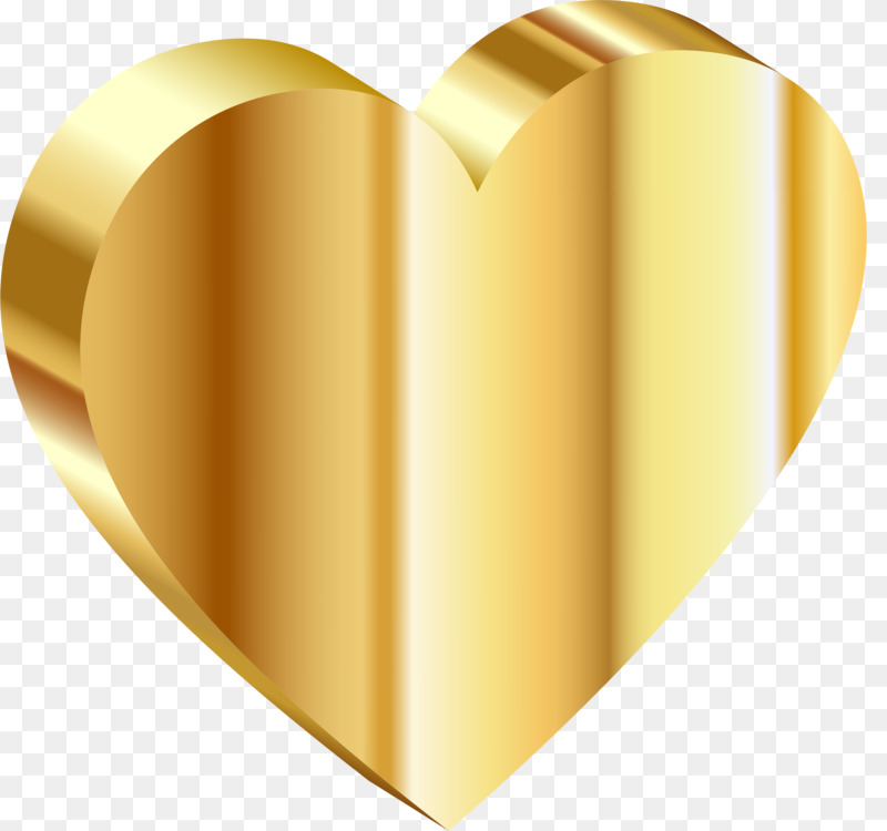 800x750 Gold Drawing Metallic Color Heart Cc0 - Gold Drawing
