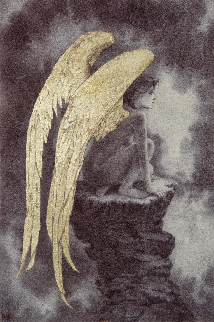 733x1100 Flowartstation - Gold Leaf Drawing