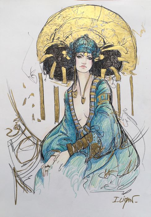 488x700 Liman, Ingrid - Gold Leaf Drawing