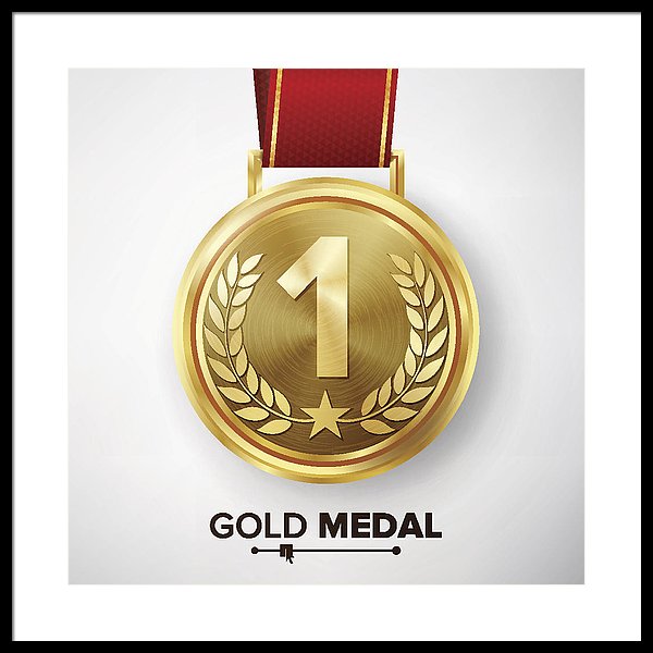 600x600 gold medal vector metal realistic first placement achievement - Gold Medal Drawing