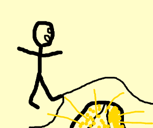 300x250 stepping on a gold mine drawing - Gold Mine Drawing